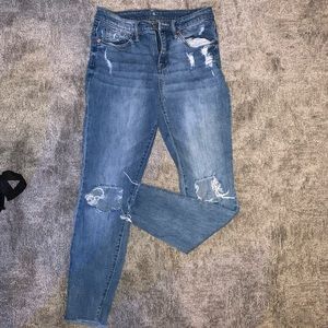 high rise jeans
